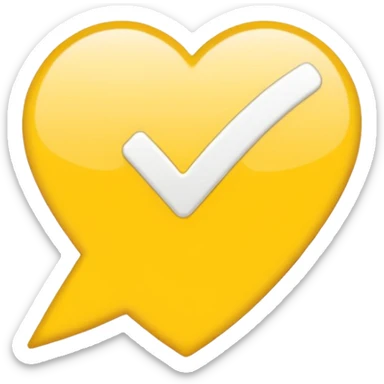 pastel yellow check mark sticker