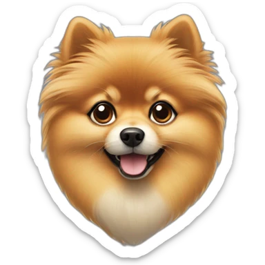 pomerian sticker