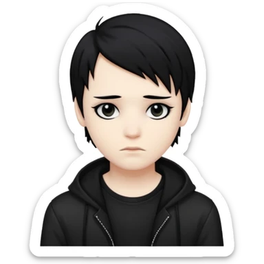 Emo boy sticker