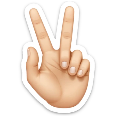 a hand with finger pointing at the camera sticker