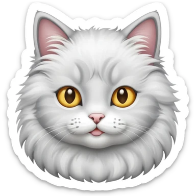 A cat says yes sticker