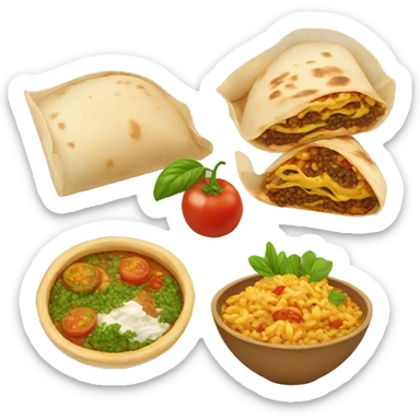 Middle east food sticker
