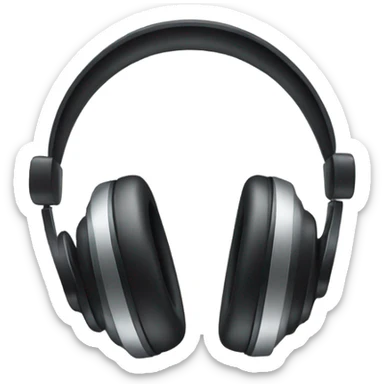 Headphones with bows on each side sticker