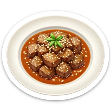 Plate of ginger beef  sticker