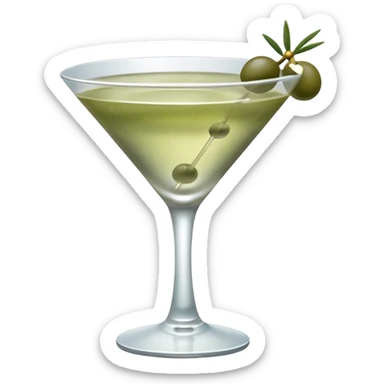 aestetic dirty martini glass sticker