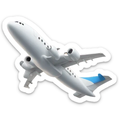 a plane in the sky sticker