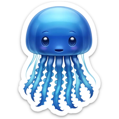 blue Jellyfish sticker