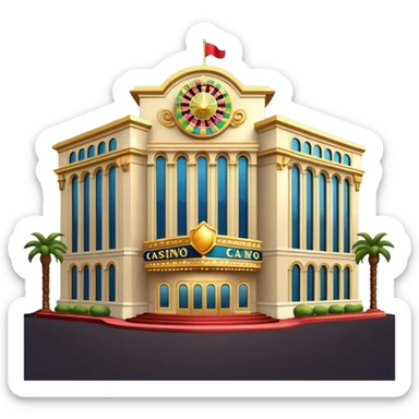 casino buildings sticker