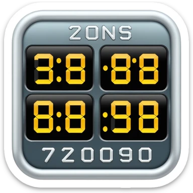 Bedieningspaneel scorebord sticker