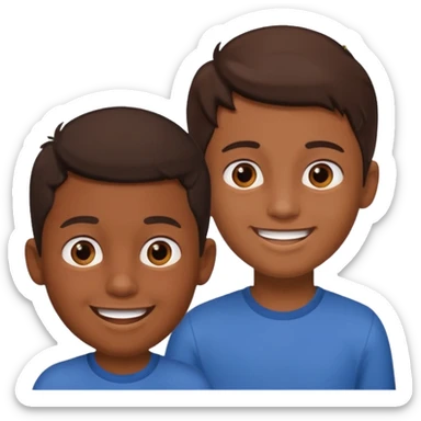 garcon  qui discute avec des amis sticker