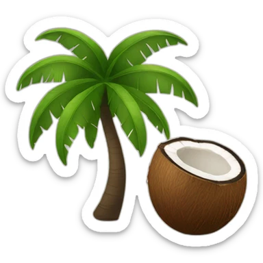 Coconut sticker
