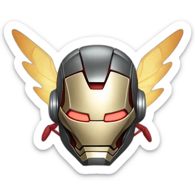 Iron man fly sticker