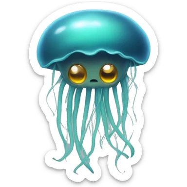 jellyfish survival Post-Apocalyptic Theme sticker