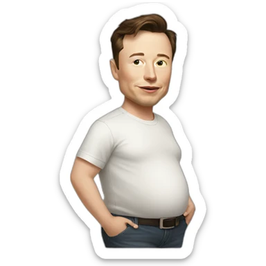 elon musk pregnant sticker