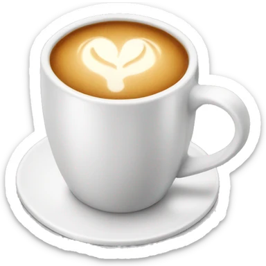 white coffee  sticker