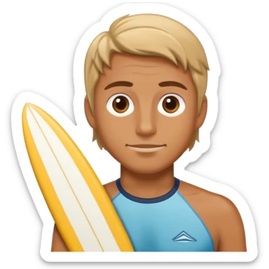 surfer face sticker
