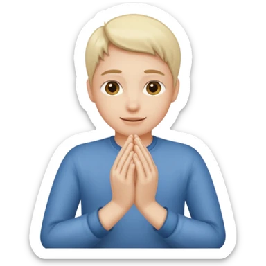 Quelqu’un qui se frotte les mains sticker