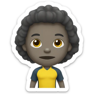 Gorilles jaune football sticker