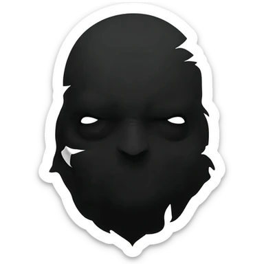 Black impostor from impostor v4 sticker