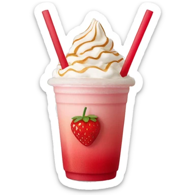 Starbucks strawberry and crème frappe sticker