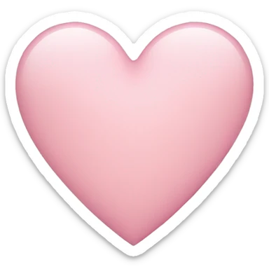 Light pink heart  sticker