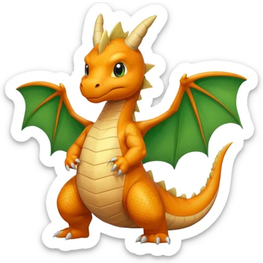 dragonite pokemon sticker