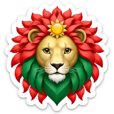 پرچم شیر و خورشید ایران sticker