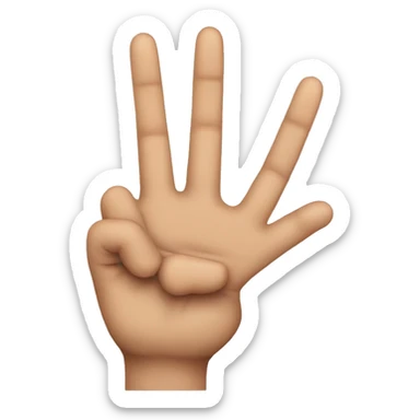 three fingers servia sticker