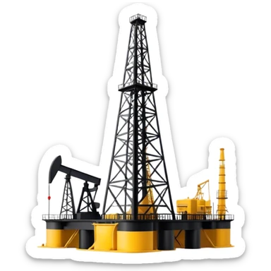 ios oil derrick sticker