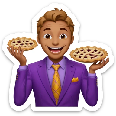 Homem aranha levando torta na cara de coringa  sticker