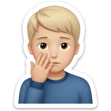 Create a shyness imoji Boys imoji Boys imoji hand in face hand in full face create a shame boys imoji  sticker