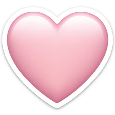 Light pink hart sticker