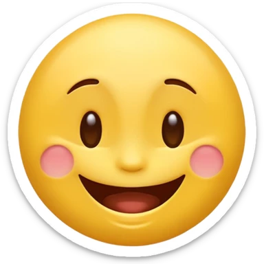 emoji but hes is happy and laugh upside down sticker