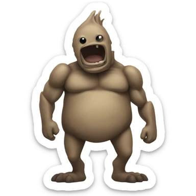 Articulated creature sticker