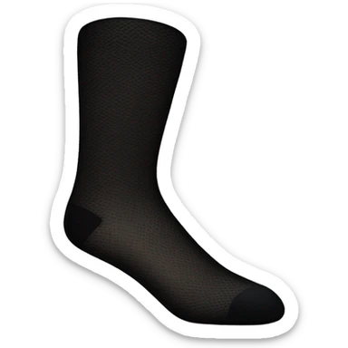 clear black socks sticker