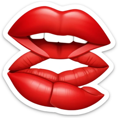 🤐 but unzipping the lips sticker