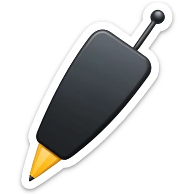 black cursor clicking on a folder sticker
