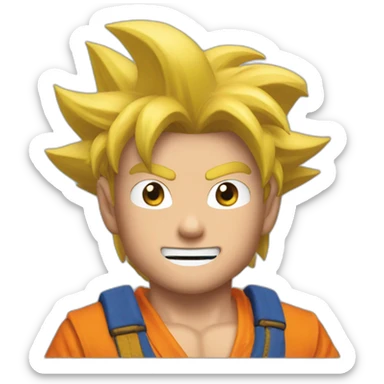 Apple Memoji Goku sticker