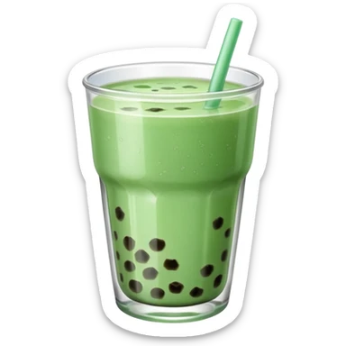Mint  boba sticker