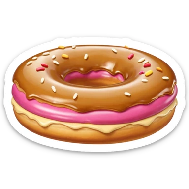 donut maple bar  sticker