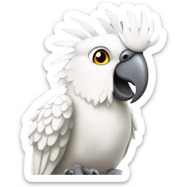 Angry cockatoo sticker