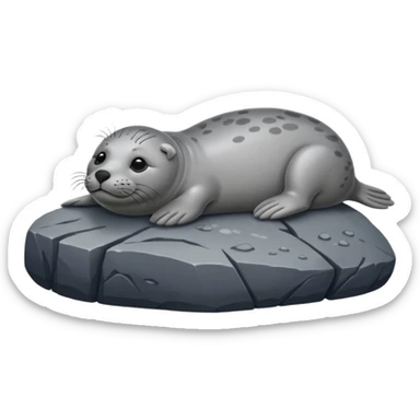 Harbor seal sticker