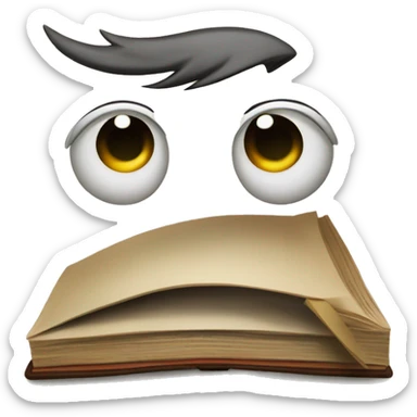 He created a book with the initial D  sticker