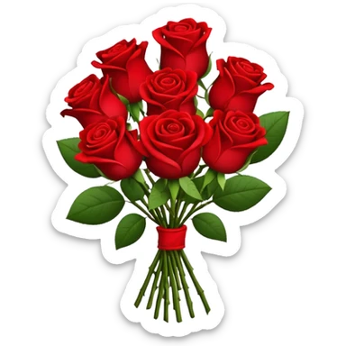 roses bouquet sticker