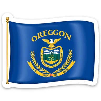 Flag of Oregon  sticker