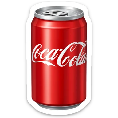 Coca cola can sticker