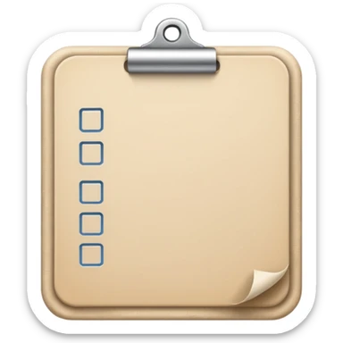 beige to do list without pencil sticker