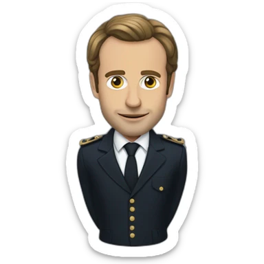 macron rigole sticker