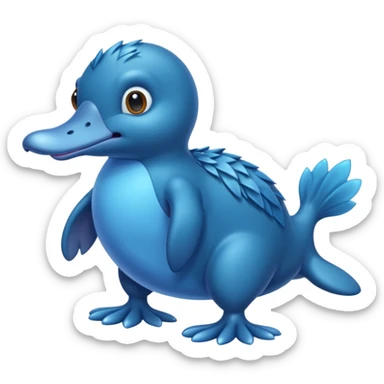 BLUE PLATYPUS  sticker