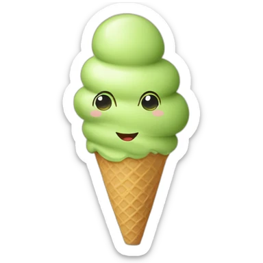 Huge pistachio ice cream sticker